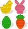 4 Pack Easter Fidget Sensory Pop Toys for Kids Boys Girls Toddlers Easter Basket Stuffers Stress Relief Gifts Party Favors